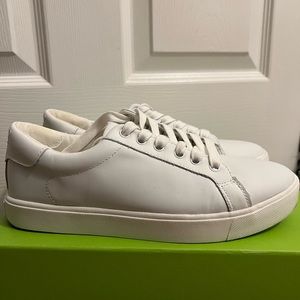 Sam Edelman Ethyl White Leather Sneaker Women’s size 8